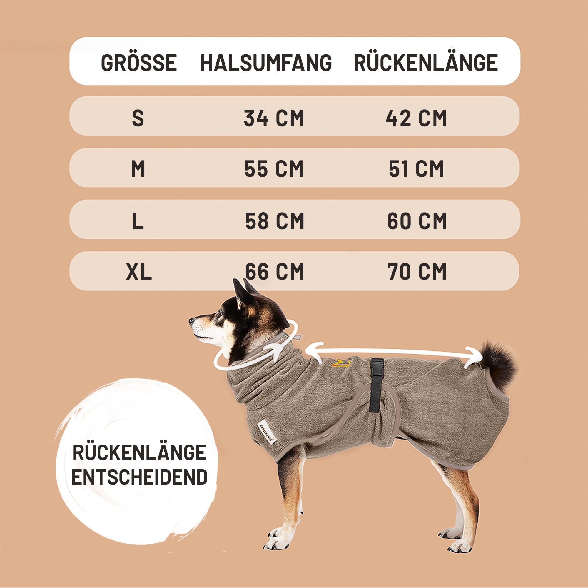 Rudelkönig Hundebademantel aus 100% Baumwolle - Saugstarker Bademantel Hunde groß - Kuscheliger Hunde Bademantel gross