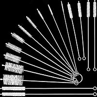 Vista 11 de Cepillos de limpieza reutilizables para pajillas, tubo de ensayo de botellas, cepillo largo de limpieza para pajilla, herramienta de lavado