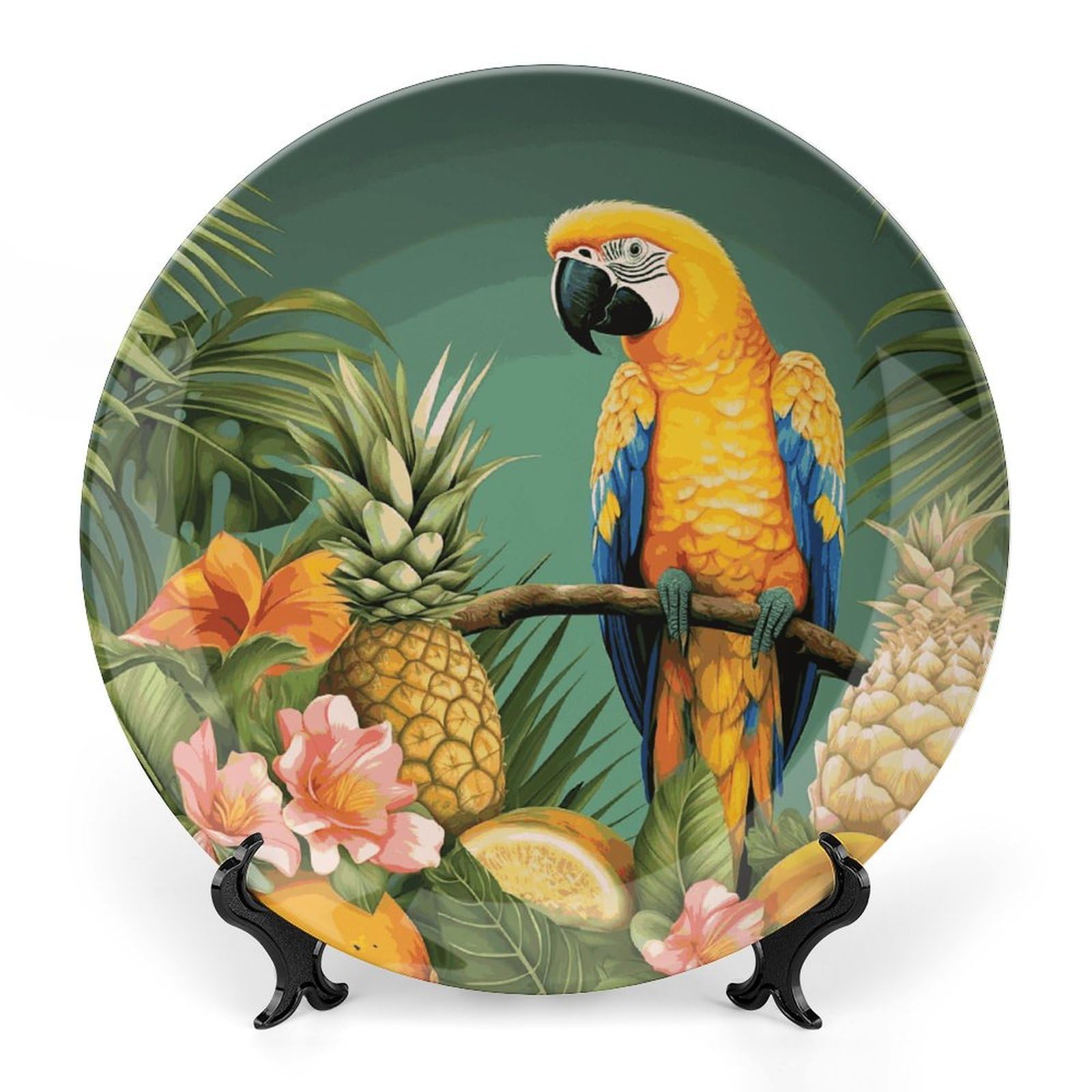 Plato decorativo de cerámica para salón y mesa de pasillo