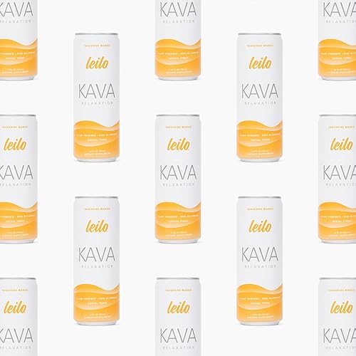 Miniatura 6 de Leilo Calm in a Can Bebida espumosa de relajación con kava, completamente natural y sin gluten, sabor Tango Berry, 12onzas, paquete de 12 unidades