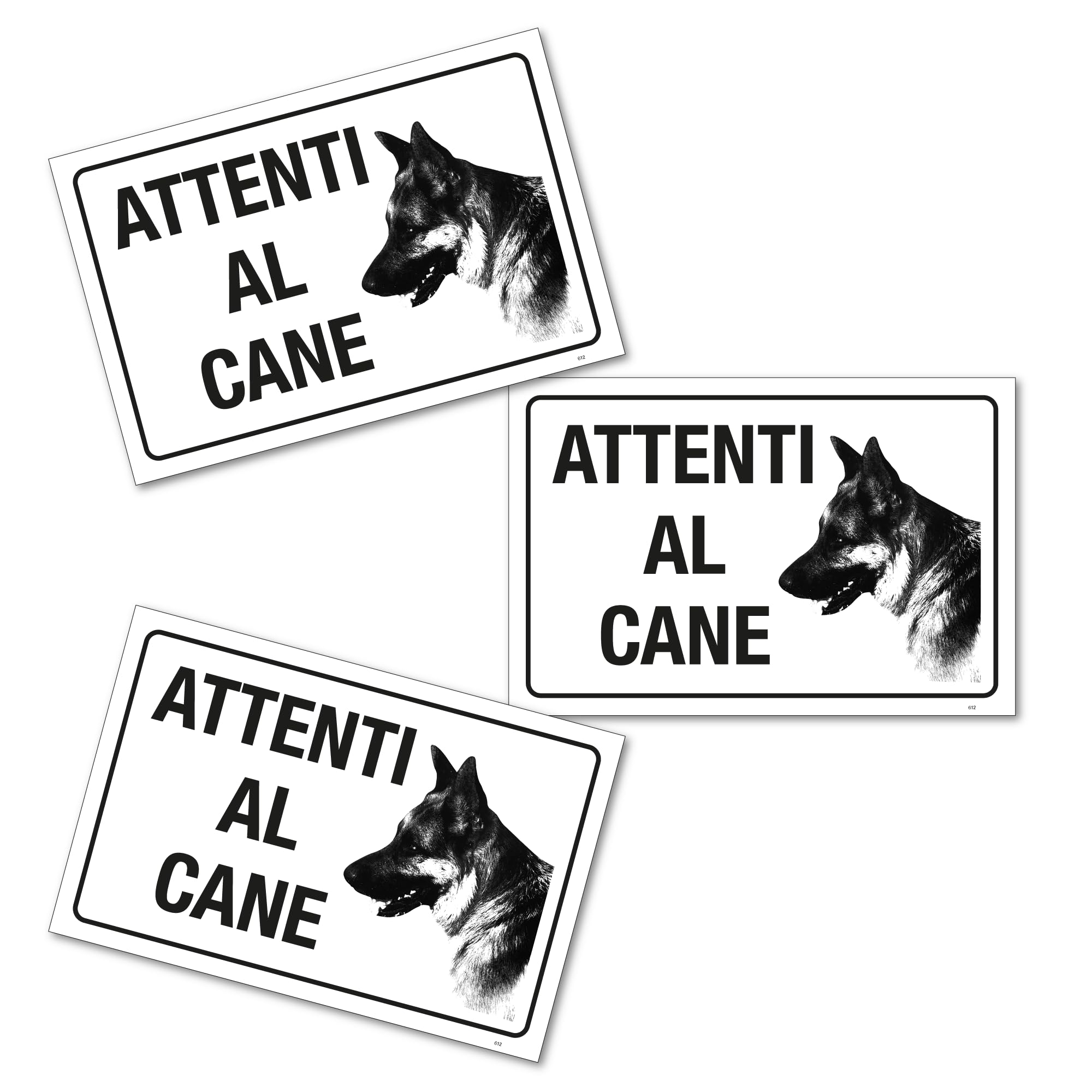 Beware Of Dog Sign Segnale Di Avvertimento Per Cani Da 10 X 17 Cm, In Metallo, Riflettente, Robusto, Alluminio, Resistente Alle Intemperie