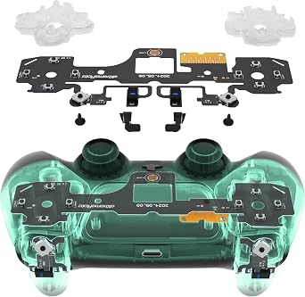 eXtremeRate ps5コントローラーBDM-030ショルダー＆フェース＆方向キー対応用ライトバージョンホールクリッキーキット、 ps5コントローラー向けカスタムマイクロスイッチL2R2フェイスボタンクリッキ―キット＆タクティルL1R1マウスクリック