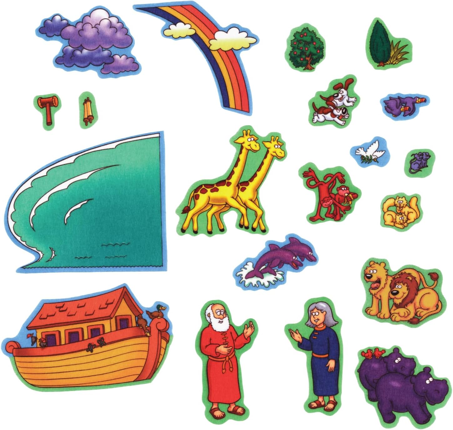 Beginners Bible: Noah's Ark Precut Felt Pieces, 20 Pieces Set
