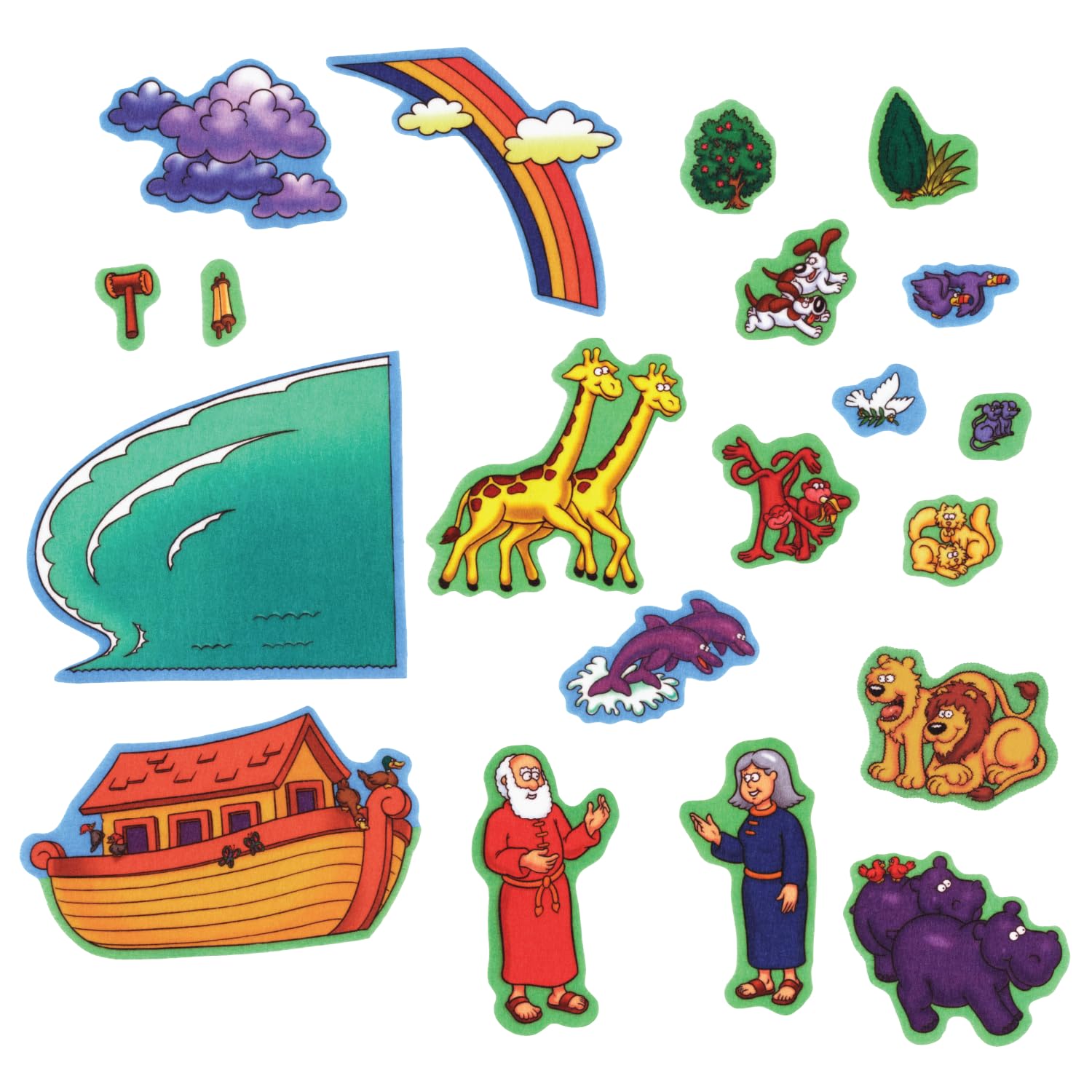 Amazon.com: Little Folk Visuals Beginners Bible: Noah's Ark Precut