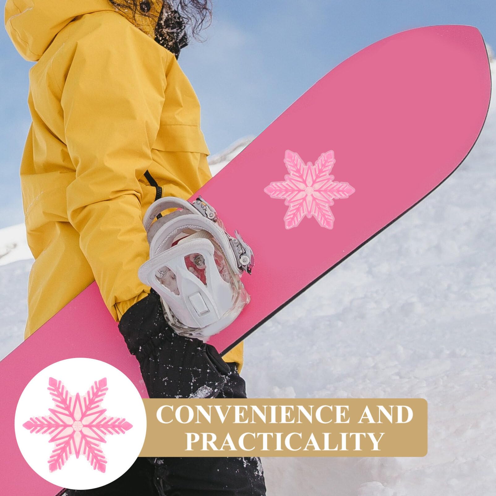 HANABASS Coussinet Antidérapant pour Snowboard Accessoire de Ski de Plein Air Grip Puissant pour Planche de Ski