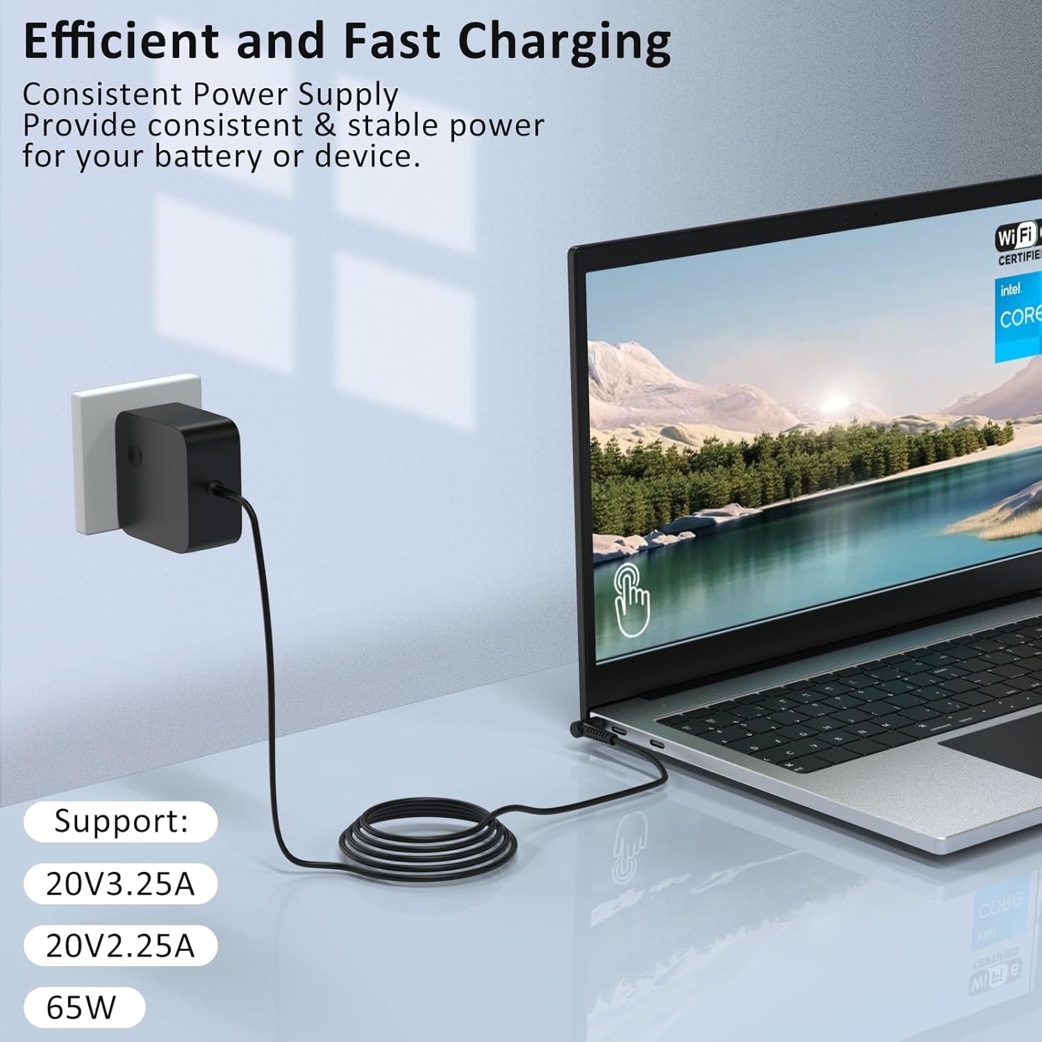 65W Laptop Charger for Lenovo IdeaPad Flex, Ideapad 3 5 1 330 330S 320 310 S340 S145 110 120 120S 130 100 510 Flex 5 4 6 14 15 1470 1480 1570 1580 Yoga 720 710 Chromebook N22 N23 V15 V14 Adapter Cord - Image 7