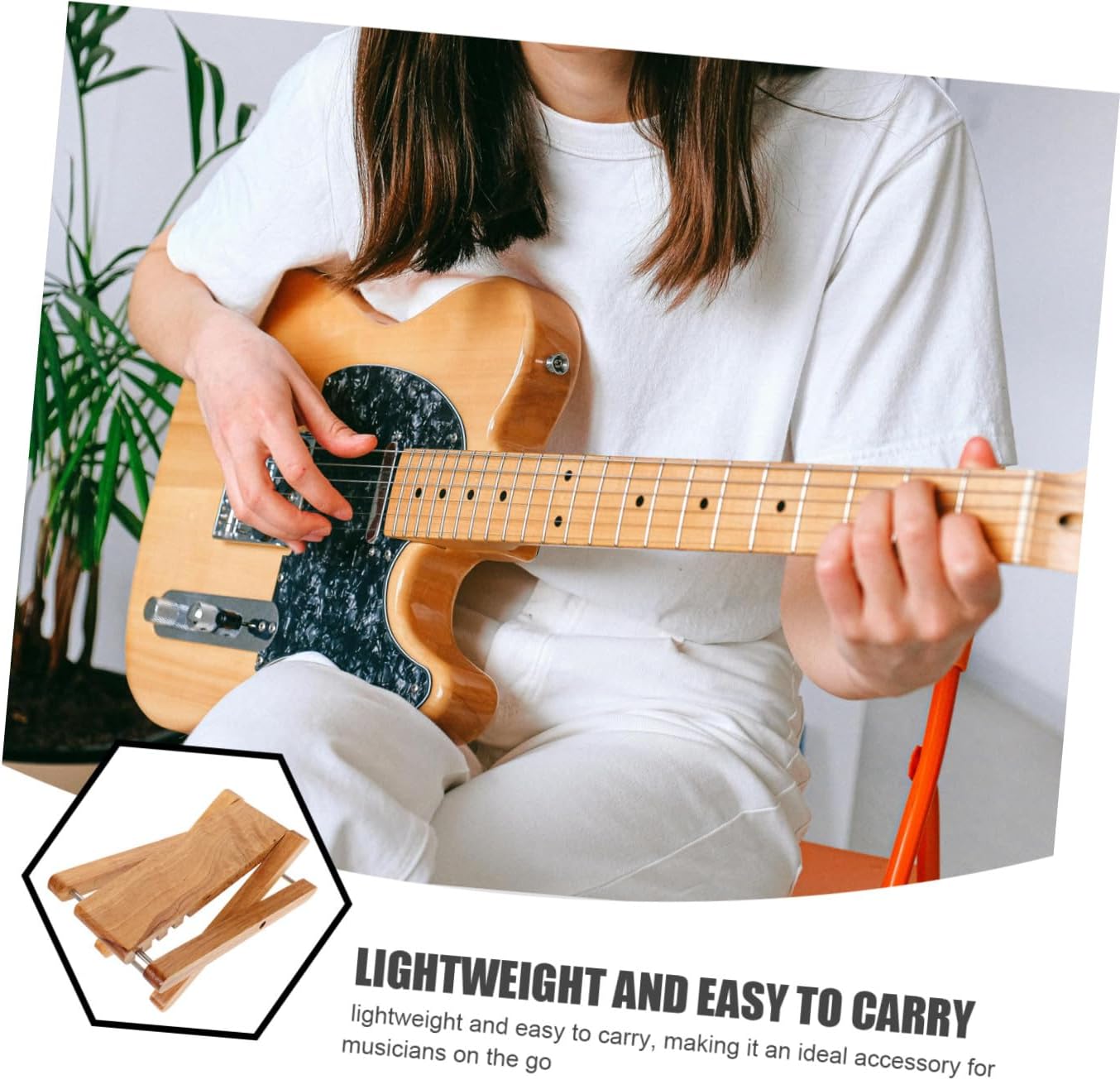 Adjustable Solid Wood Guitar Foot Stool for Classical Guitarists Ergonomic Height Levels for Enhanced Comfort and Proper Posture Multi-Instrument Compatibility Foot Rest for
