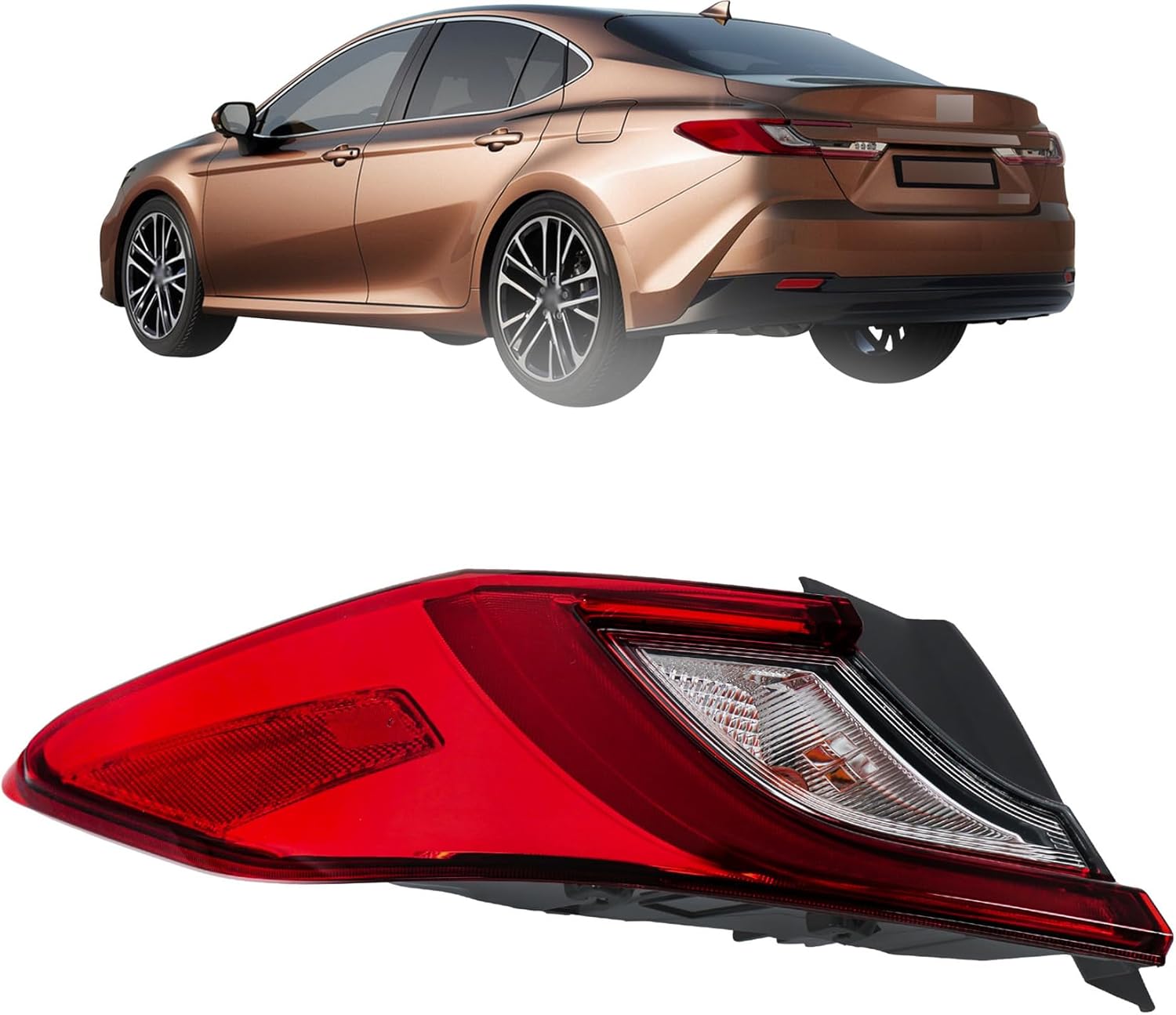 WFLNHB Driver Side Outer Tail Light Replacement for Toyota Camry LE SE 2025 LH 81560-AQ010