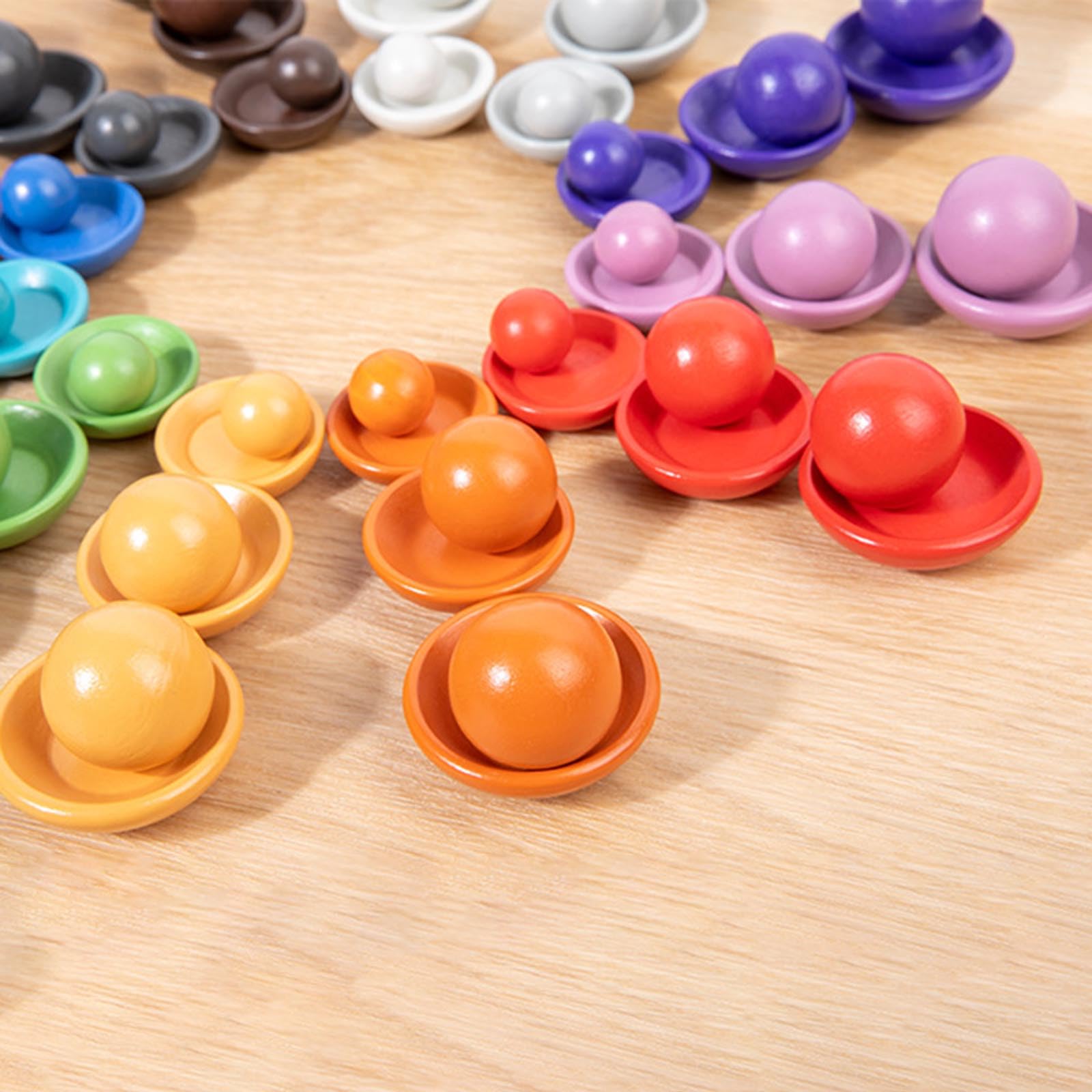 Zahlen und Farbübereinstimmungsspielzeug für, Lernspielzeug, Puzzle, Holz, Lernhilfen, Vorschulkinder, pädagogische Feinmotorik