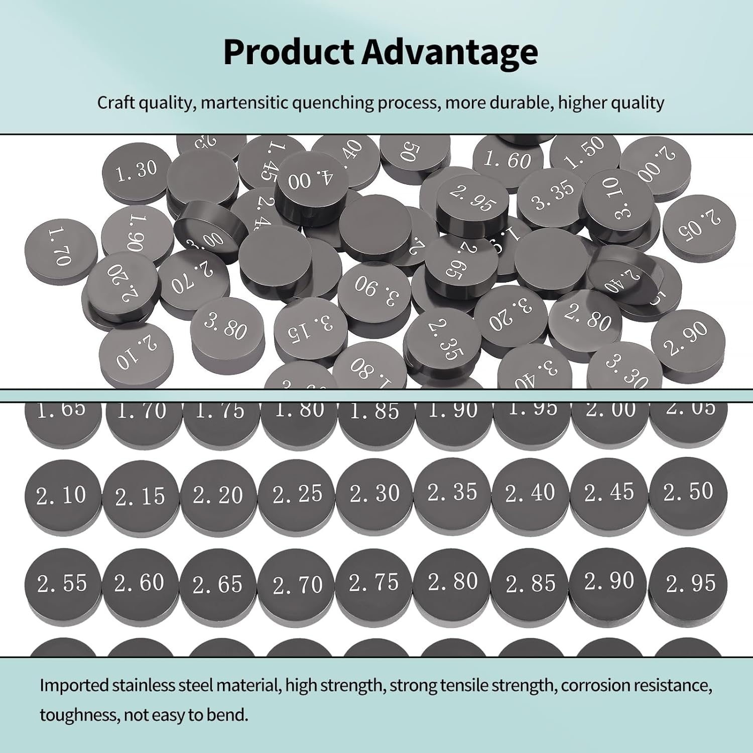 7.48mm Adjustable Motorcycle Valve Shim Kit for Honda CRF250R CRF250X 2004-2017 for Yamaha WR250F YZ250F 2001-2013 for Kawasaki KX250F 2004-2019 for Suzuki RMZ250 2004-2018