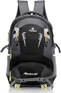 Martucci 15.6 इंच 30 लीटर कैजुअल जलरोधक लैपटॉप बैकपैक/ ऑफिस बैग/स्कूल बैग/ कॉलेज बैग/ ट्रेंडी बैकपैक/ यूनीसेक्स ट्रेवल बैकपैक, काला 30L-Advtr-Black