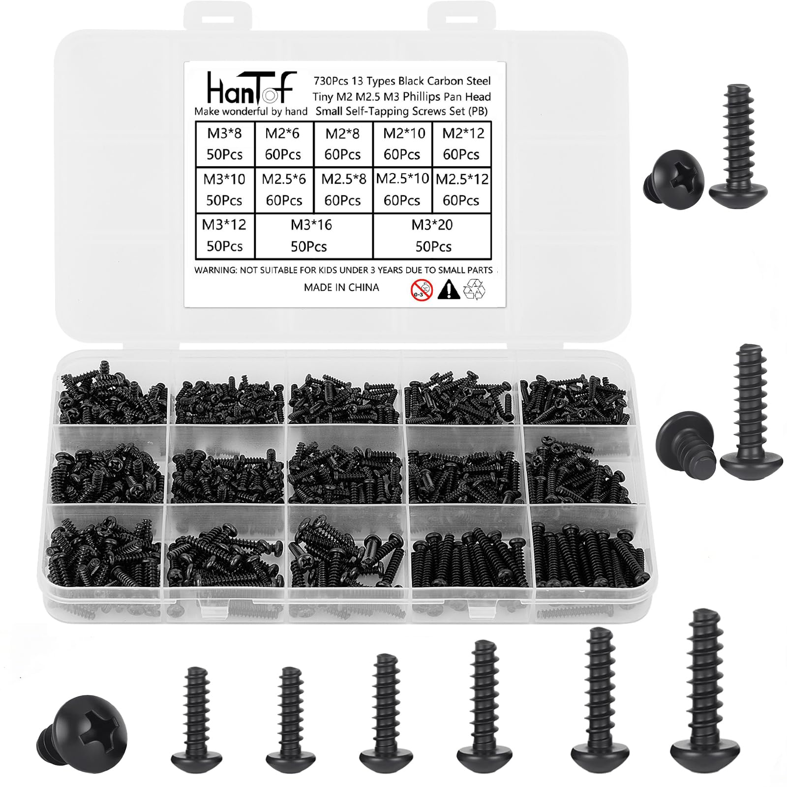 Stainless Steel Screws - 700 Pcs Assortment Kit -15