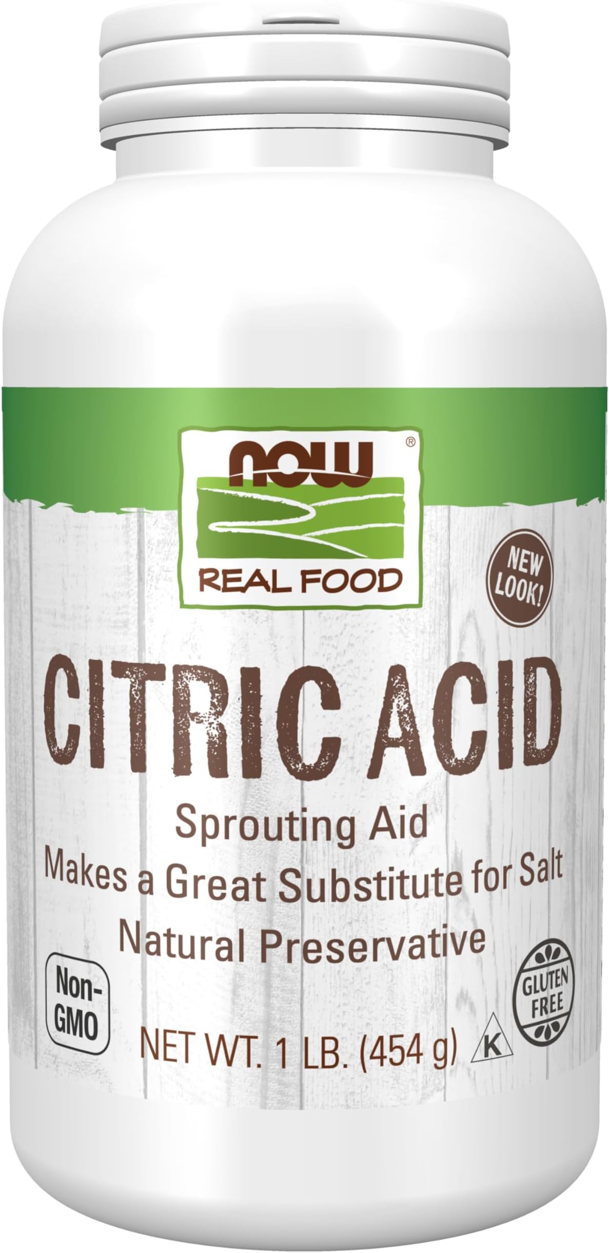 NOW Foods, Citric Acid, Sprouting Aid, Great Substitute for Salt, Preservative Found in Citrus Fruits, 1-Pound