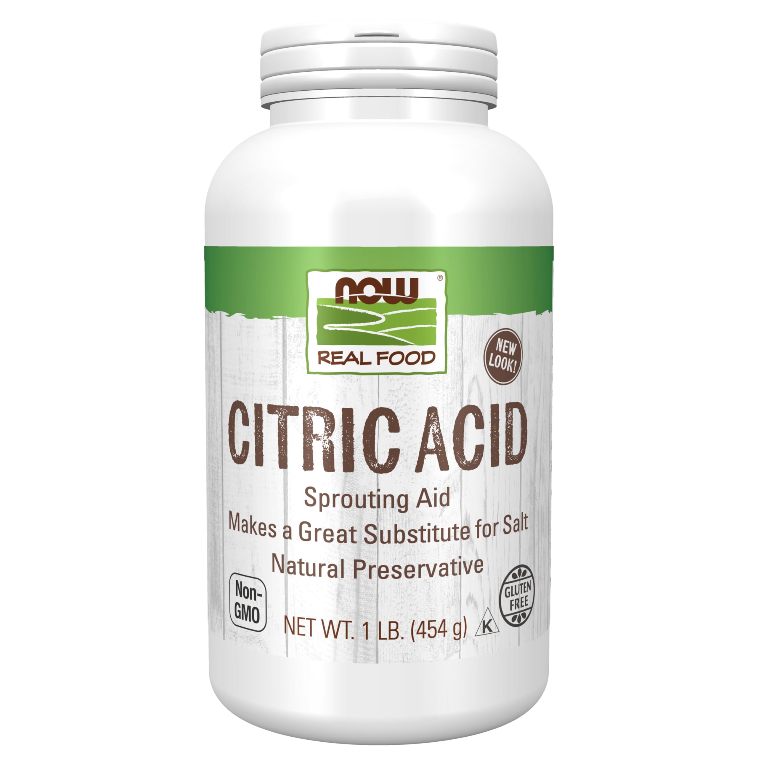 NOW Foods, Citric Acid, Sprouting Aid, Great Substitute for Salt, Preservative Found in Citrus Fruits, 1-Pound