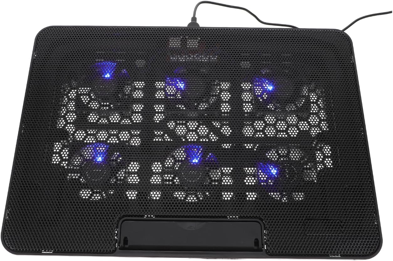 Base refrigerante ajustable con ventilador silencioso para laptop 15.6 pulgadas