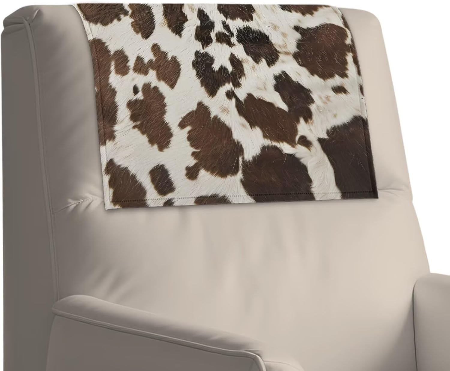 Headrest Covers for Recliners Animal Cow Print Chair Recliner Headrest Protector Animal Style Sofa Covers Couch Protector Chair Head Cover for Sofa Set of 2