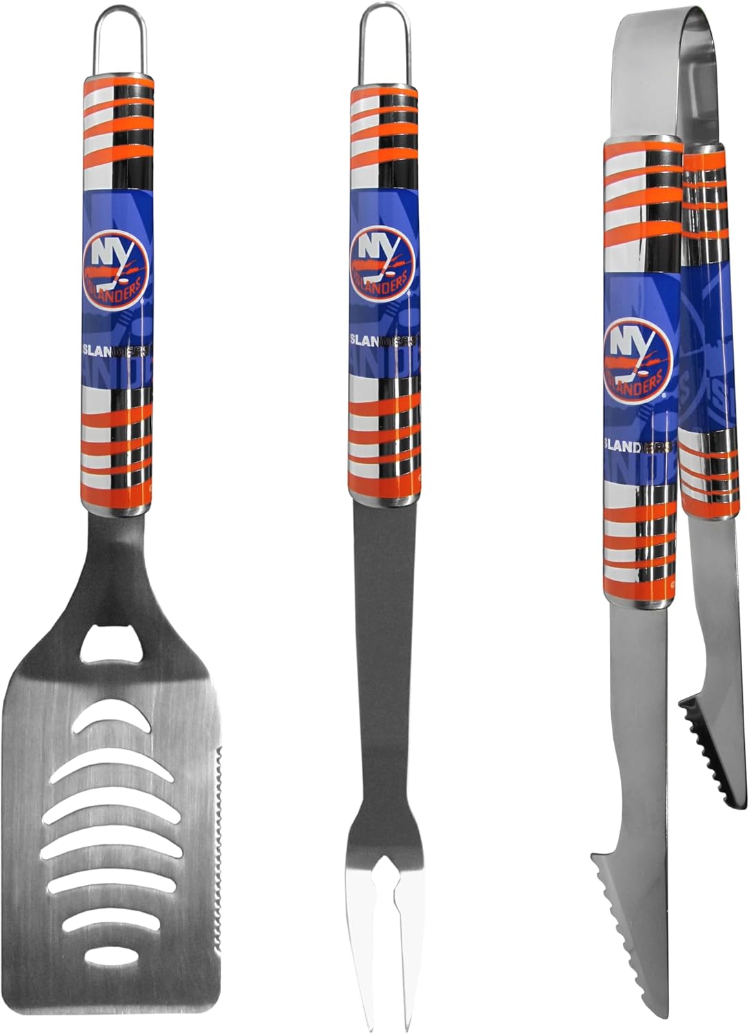 Siskiyou Sports NHL New York Islanders 3 pc Tailgater BBQ Tools, One Size, Team Colors