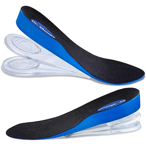 Dr. Shoesert 3-Layer Adjustable Height Increase Insoles, 3/4 Length Shock