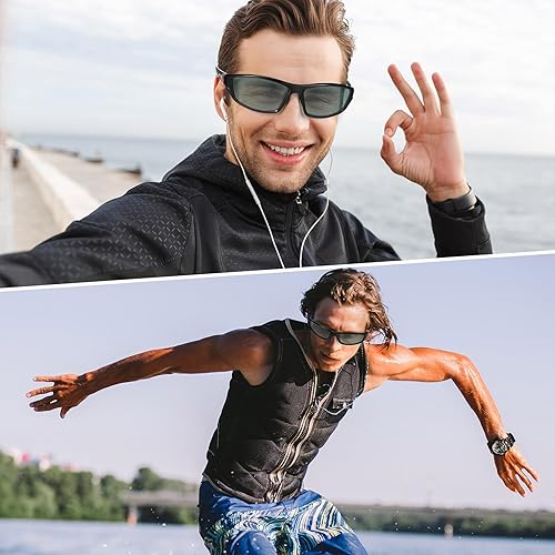 Miniatura 226 de TOODOO 4 Pairs Men Polarized Sunglasses with UV Protection Driving Glasses Sports for Sport Outdoor Activities