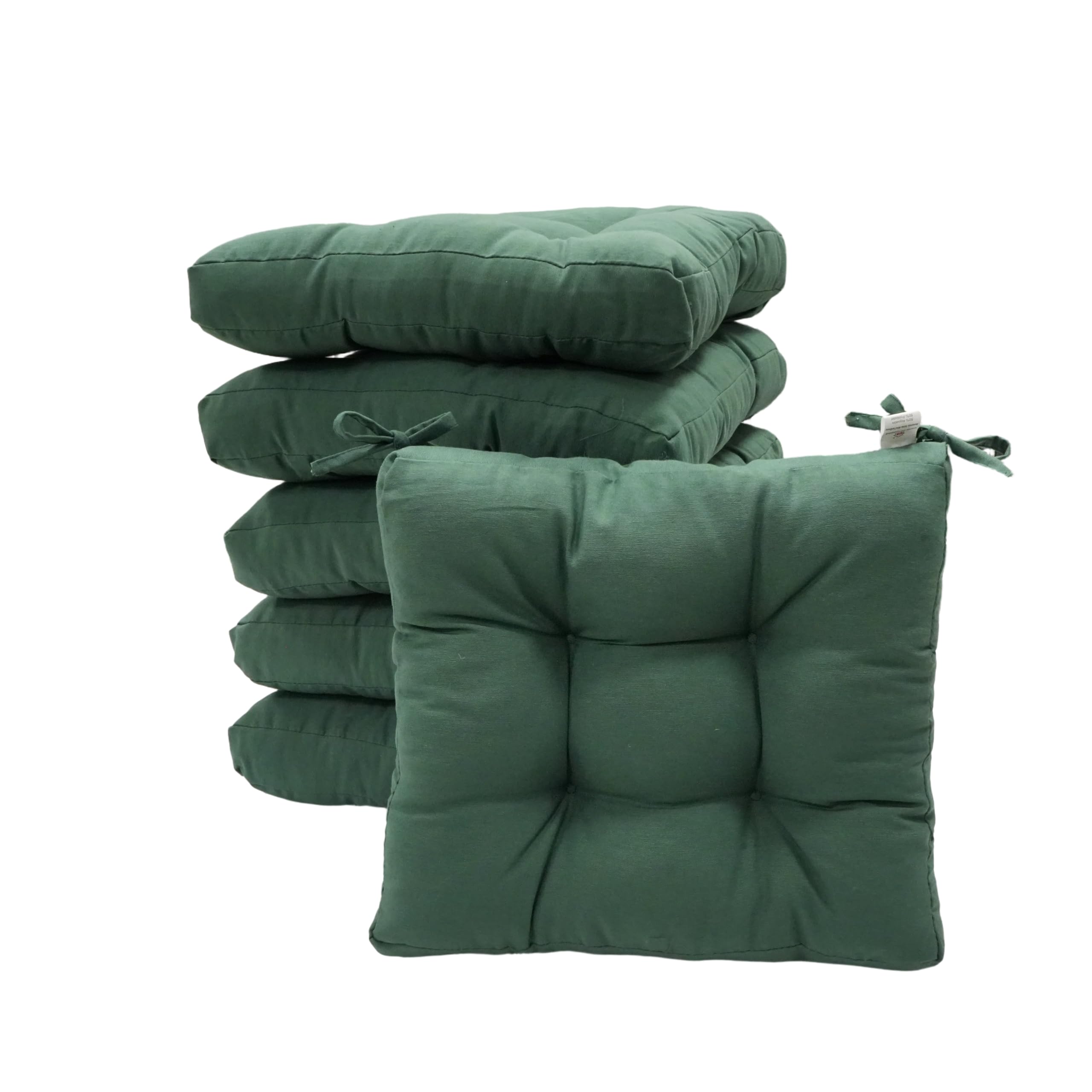 Viste tu hogar Pack 2 Cojines para Silla, 40x40x5 CM, Efecto Tridimensional, Relleno de 100% Poliéster, Ideal para Comedor, Terraza, Salón y Restaurante, Color Raya Beige, Fabricado en España — view 16