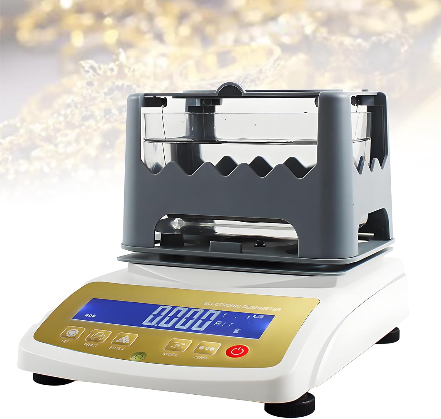 Electronic Gold Carat Purity Tester, Jewelry Tools and Equipment Precious Gold Purity Content Detector Precious Metal Analyzer XF-3203K