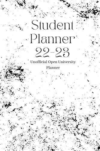The Unofficial Open University 2022-2023 Student Planner | Amazon Bestselling Student Planner | Open University Planner | 2022-2023 Student Planner | 164 Pages | Black and White Themed Planner