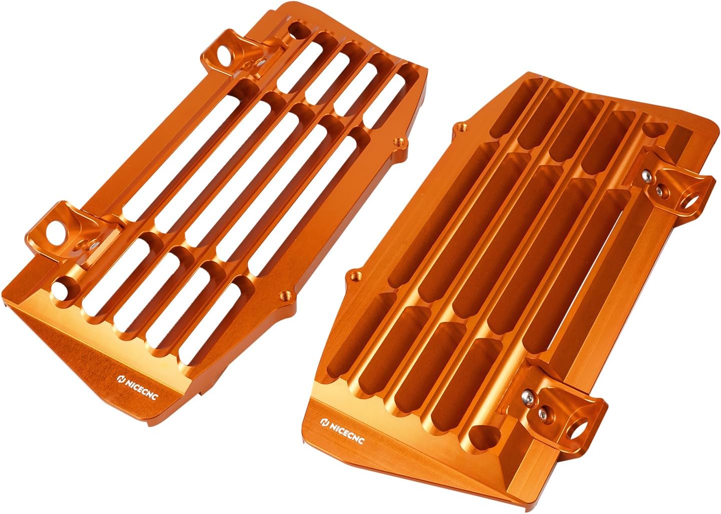 Amazon NICECNC オレンジ ラジエーターガード プロテクター ビレット アルミニウム 適合 KTM 125 150 SX
