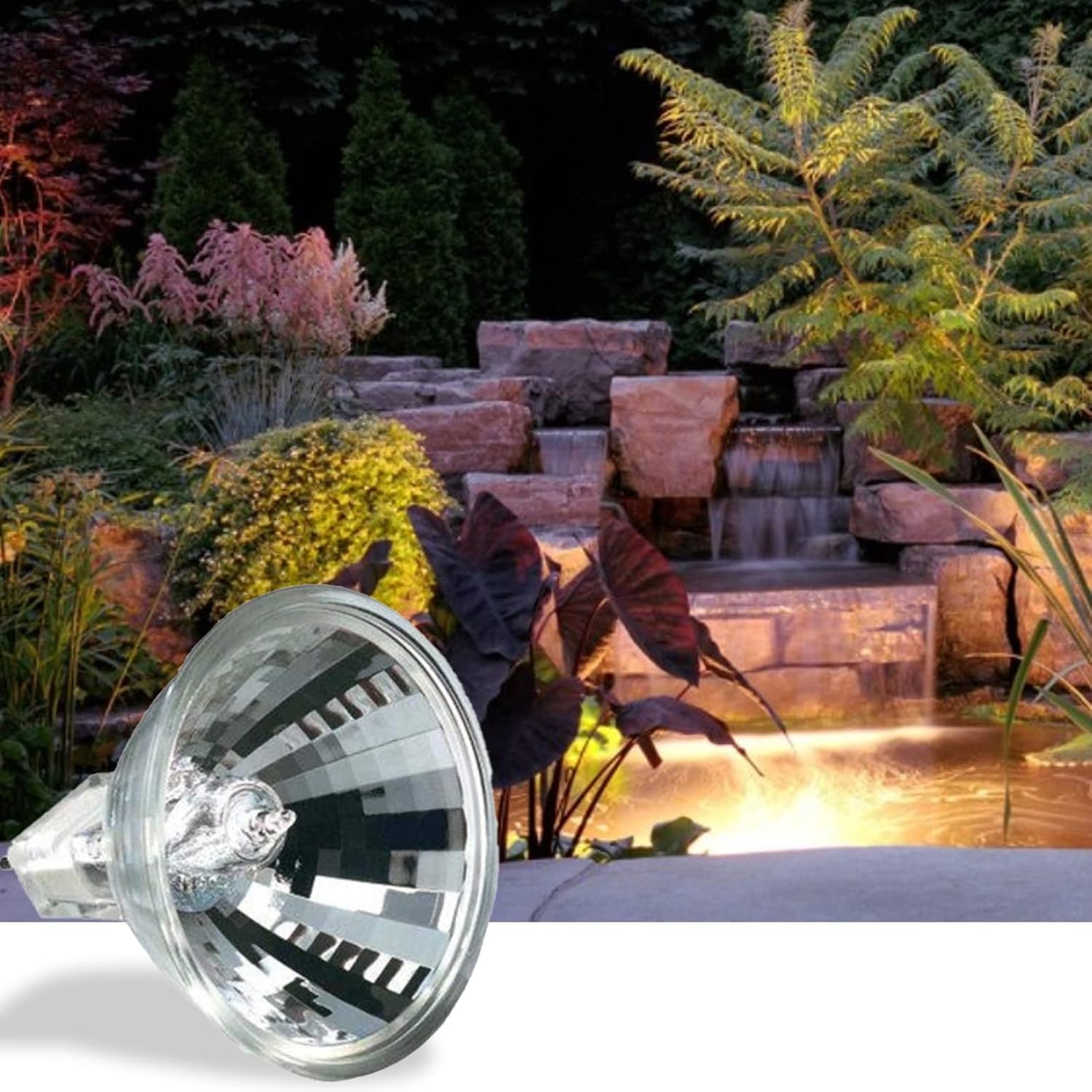 Little Giant LVL Series Halogen Pond Lighting 566528 LVL-HB-PW Replacement Bulb, MR-16, 2-Prong
