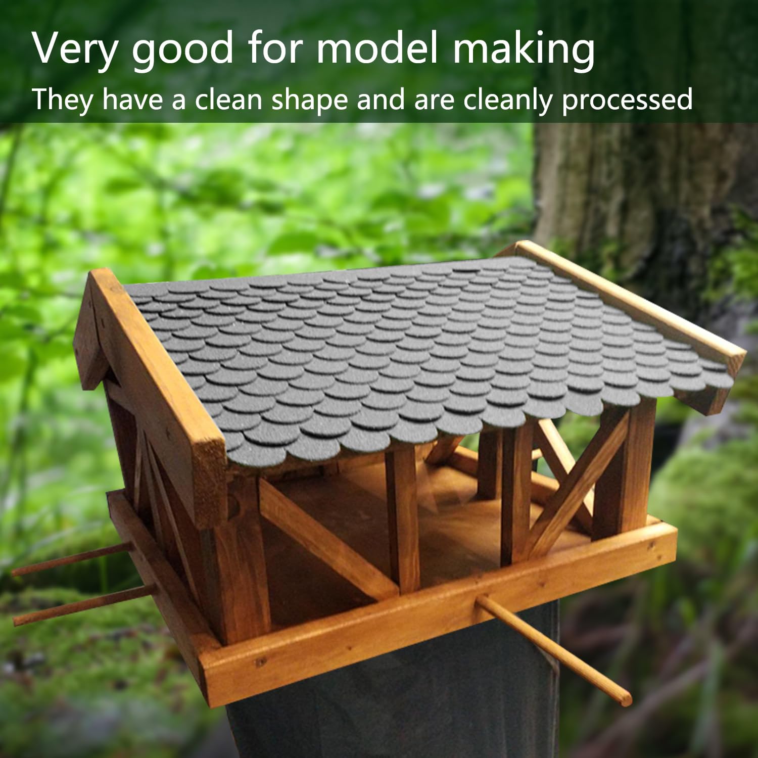 YYTECH Lot De 32 Bardeaux De Toit Autocollants Pour Nichoir à