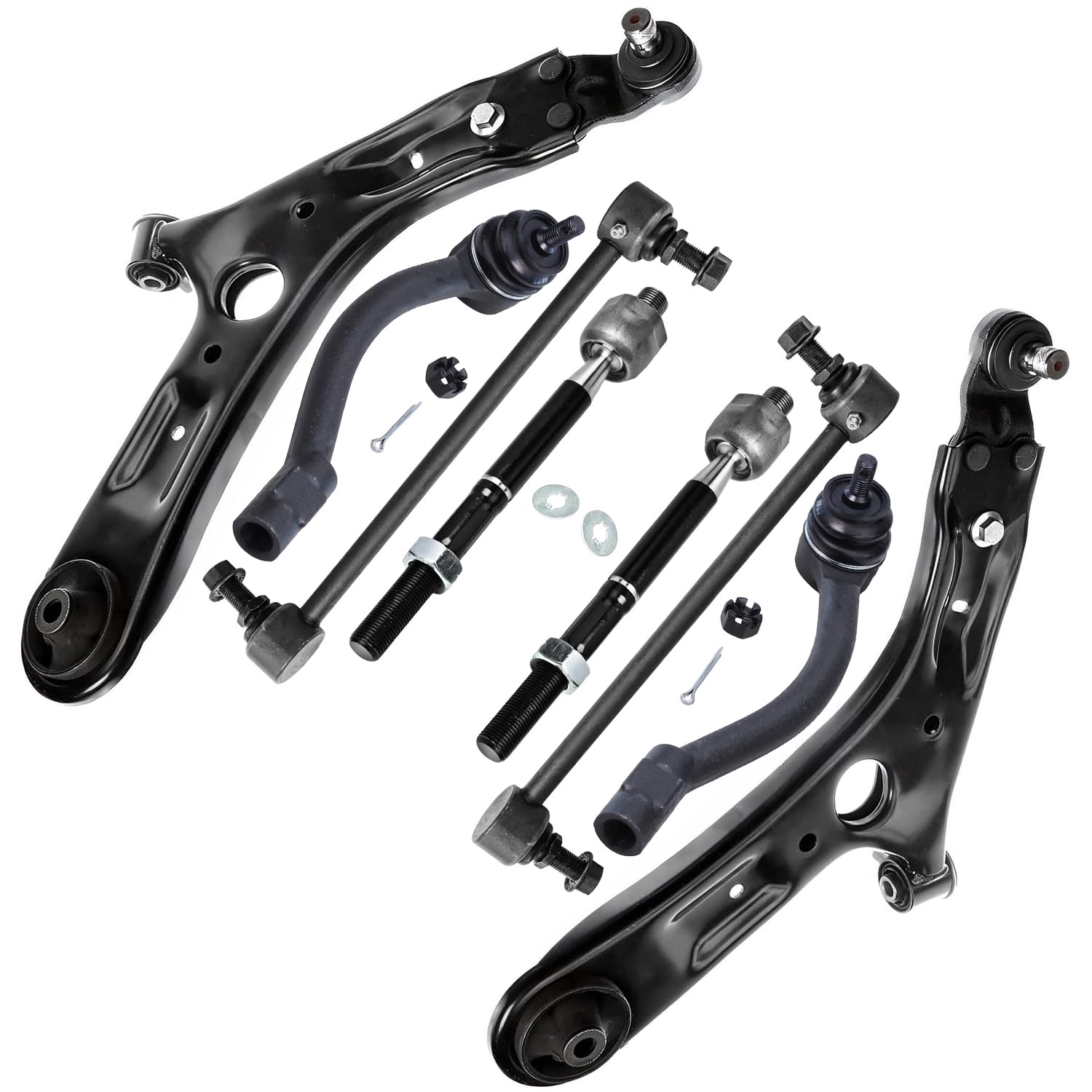 Detroit Axle - 8pc Front Control Arms Kit for 14-19 Kia Soul 15-19 Soul EV