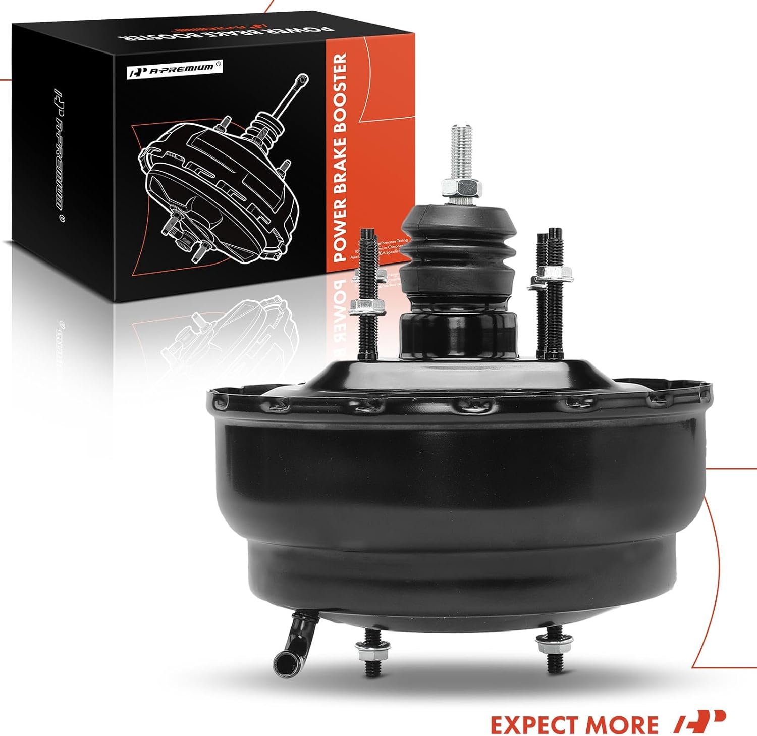 A-Premium Power Brake Booster Compatible with Kia Vehicles - Sportage 1995 1996 1997 1998 1999 2000 2001 2002 2.0L - Replace # 0K08043800