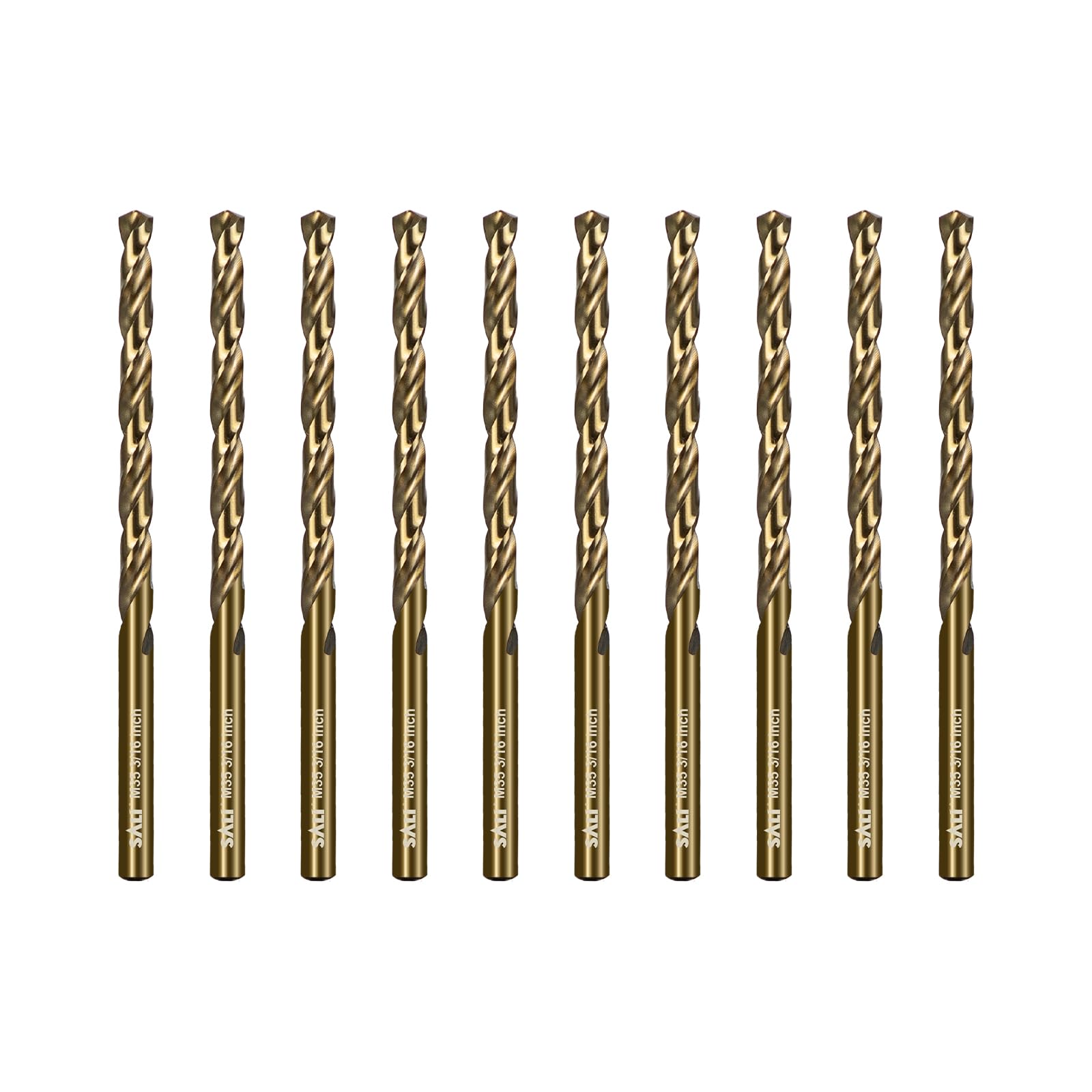 Sponsored Ad - SALI Cobalt Drill Bit Set, 10Pcs 3/16" M35 High Speed Steel Jobber Length Drill Bit Kit for Hardened Metal, Stainless Steel, Cast Iron, Wood and Plastic, with Index Storage Case