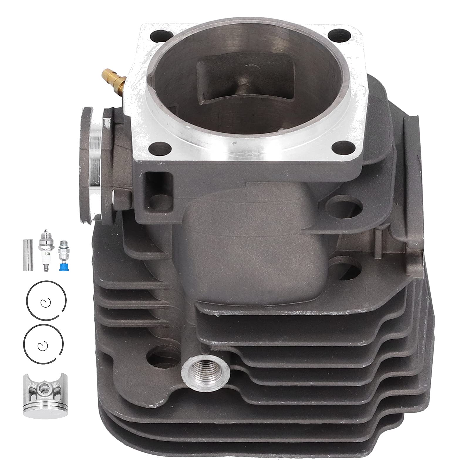 Omabeta Kit de Pistón de Cilindro de 56mm para Accesorios de Motosierra 395 395XP, Juego de Repuesto de Alta Dureza Fácil de Montar