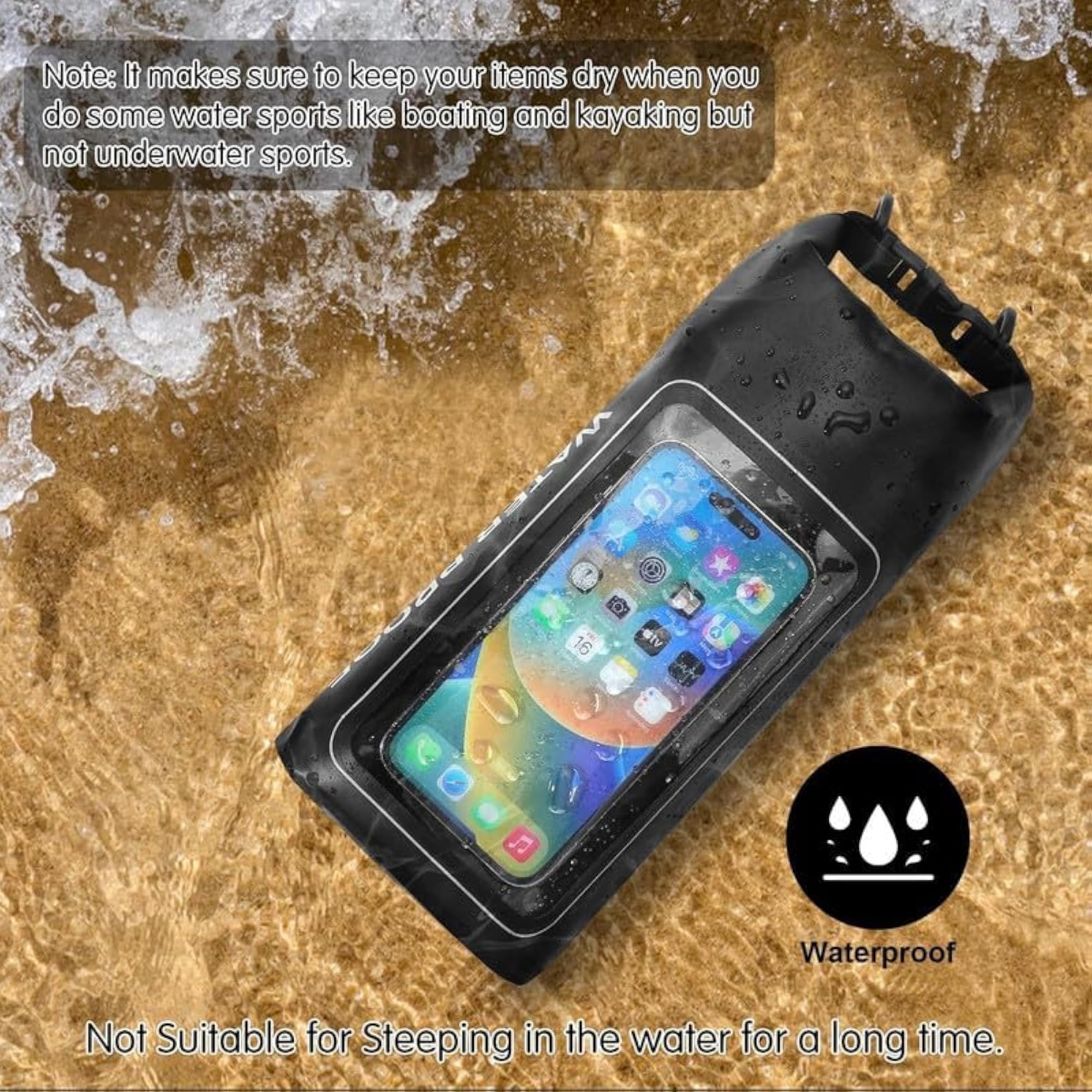 Waterproof Phone Pouch with Clear Touchscreen Window