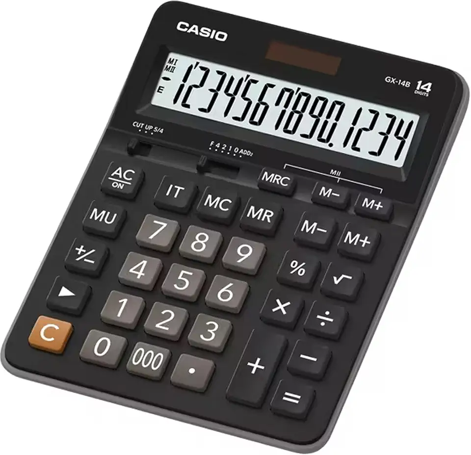 Calculadora de Mesa GX14B 14 Dígitos Preta Casio