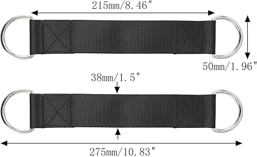 Miniatura 2 de Par de correas colgantes al aire libre con mosquetón con capacidad para correas de 330.7 lbs330 libras, kit de ganchos para colgar para camping,