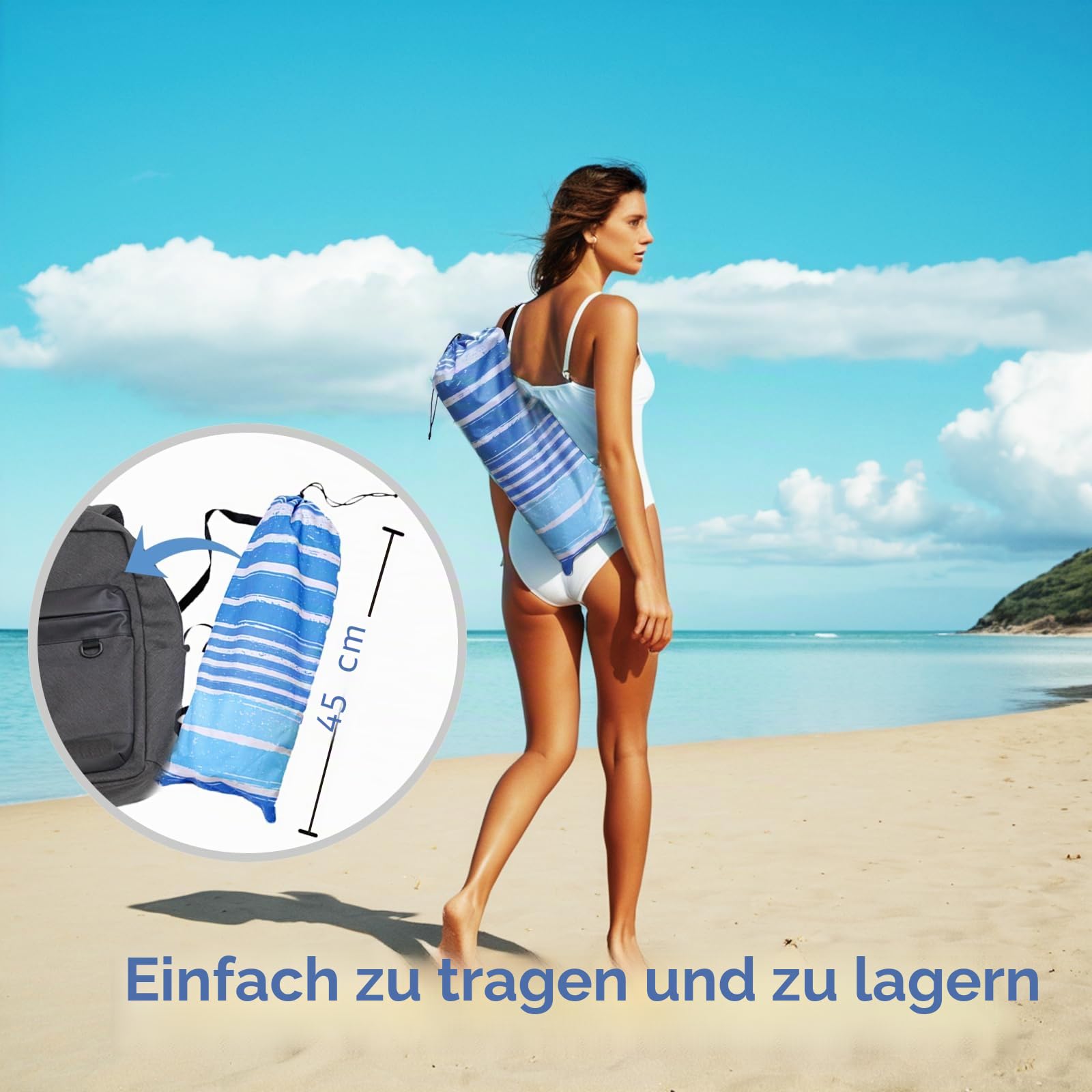 LOTTAFUN Strandsonnenschirm