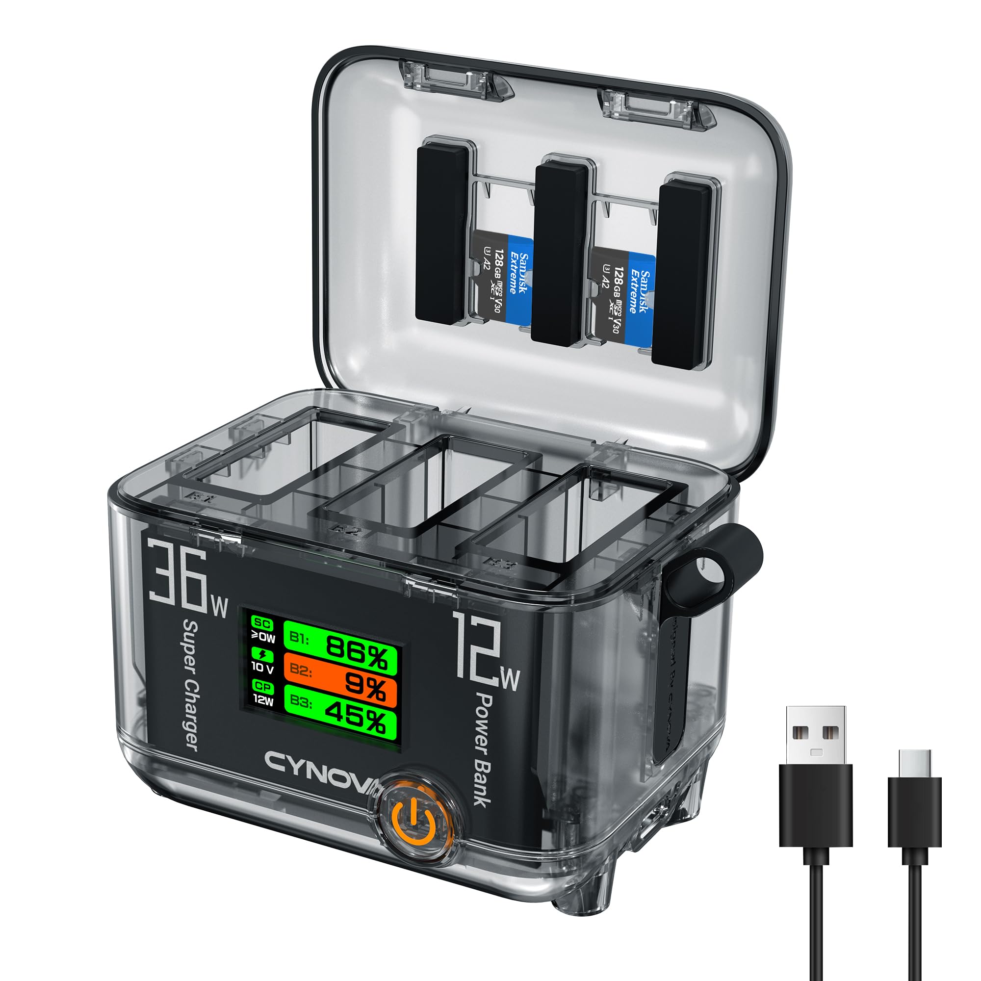 Perfume モバイルバッテリー JOYSOUND Amazon.com : CYNOVA Battery Charger for DJI Osmo Action 6