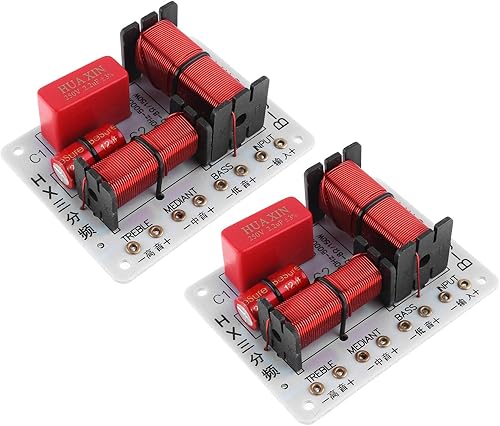 DriSentri Altavoz cruzado de 3 vías, altavoz de 150 W, divisor de frecuencia de audio de 3 vías, 3 filtros cruzados de unidades para altavoces