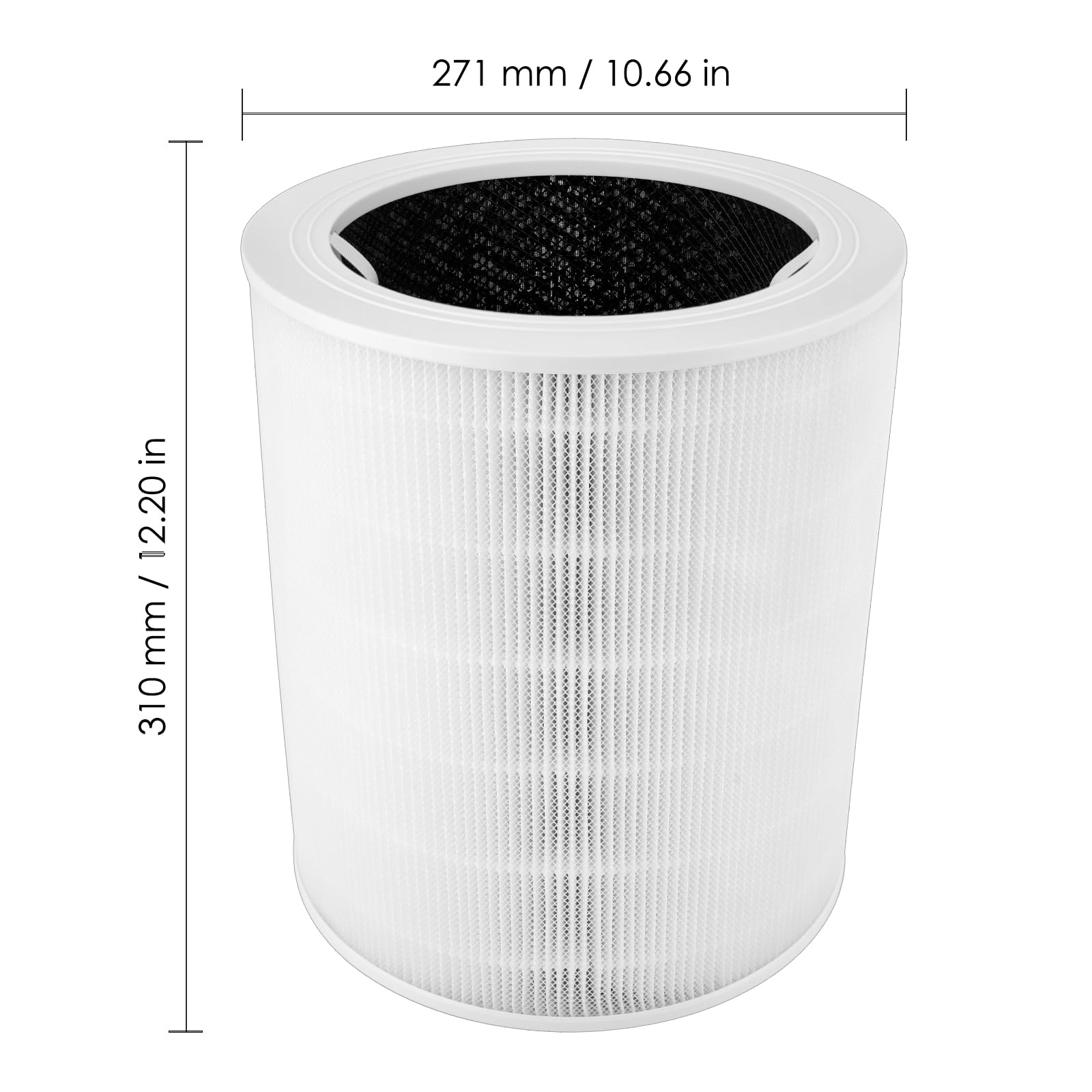 2 filtri di ricambio Core 600S compatibili con il purificatore d'aria Levoit Core 600S, Core 600S H13 True HEPA, filtro a carbone attivo Core 600S 3 in 1, ricambio per #Core 600S-RF