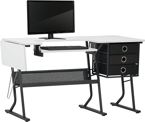 Miniatura 4 de Sew Ready Eclipse Ultra Hobby - Cajones de almacenamiento superior para máquina + estante inferior grande, también se pueden utilizar como mesa de