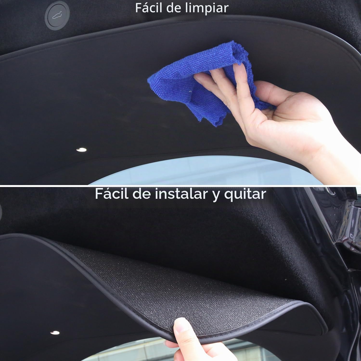 TOPABYTE Alfombrilla Protectora de Piel para Puerta Trasera de Maletero para Tesla Model Y Juniper 2025 2026 Protector de Maletero para Todo Tipo de Clima para el Nuevo Model Y Launch Series