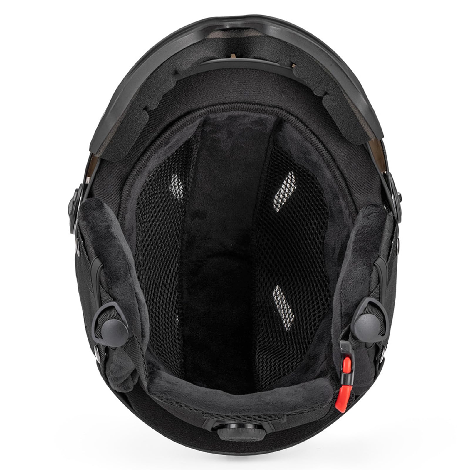 Casque de ski avec lunettes de ski coupe-vent casque de snowboard unisexe intégral casque de ski snowboard patinage