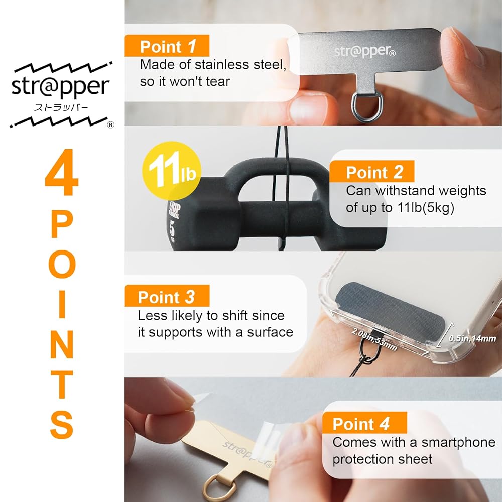 Amazon.com: str@pper Strapper, Phone Wrist Strap, Phone