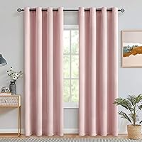 Vista 32 de MIULEE Cortinas opacas para dormitorio o sala de estar, juego de 2 paneles de cortina para ventana con aislamiento térmico y bloqueo de luz