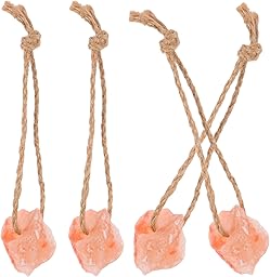 POPETPOP Salt Blocks for Horses and Deer Pink Mineral Licks 4Pcs 30-50G Each Immune Support Livestock Feed