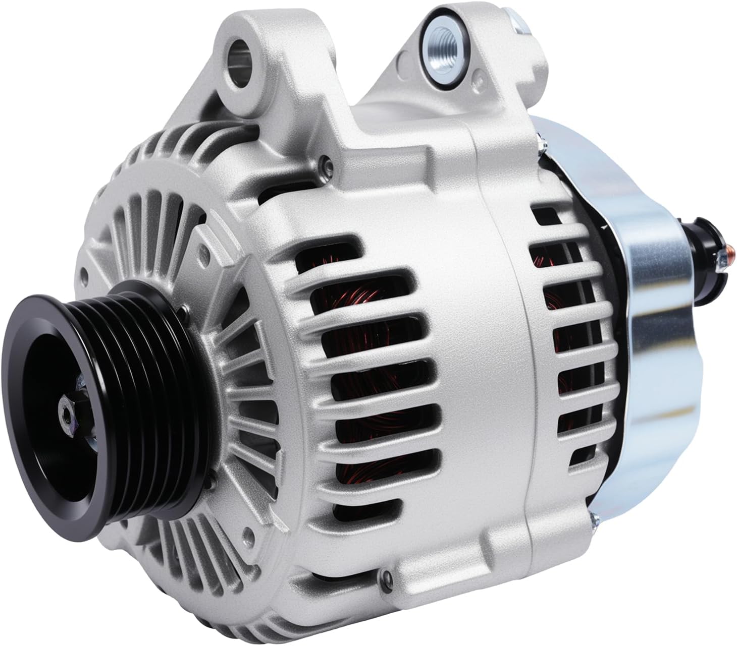 Alternator 11191N 130A 12V Compatible with 2007-2009 Santa Fe 3.3L, 06-10 Sonata 3.3L, 07-10 Azera 3.3L, 08-10 Azera 3.8L, 07-12 Veracruz 3.8L, 07-09 Sorento 3.8L, 08-09 Sorento 3.3L