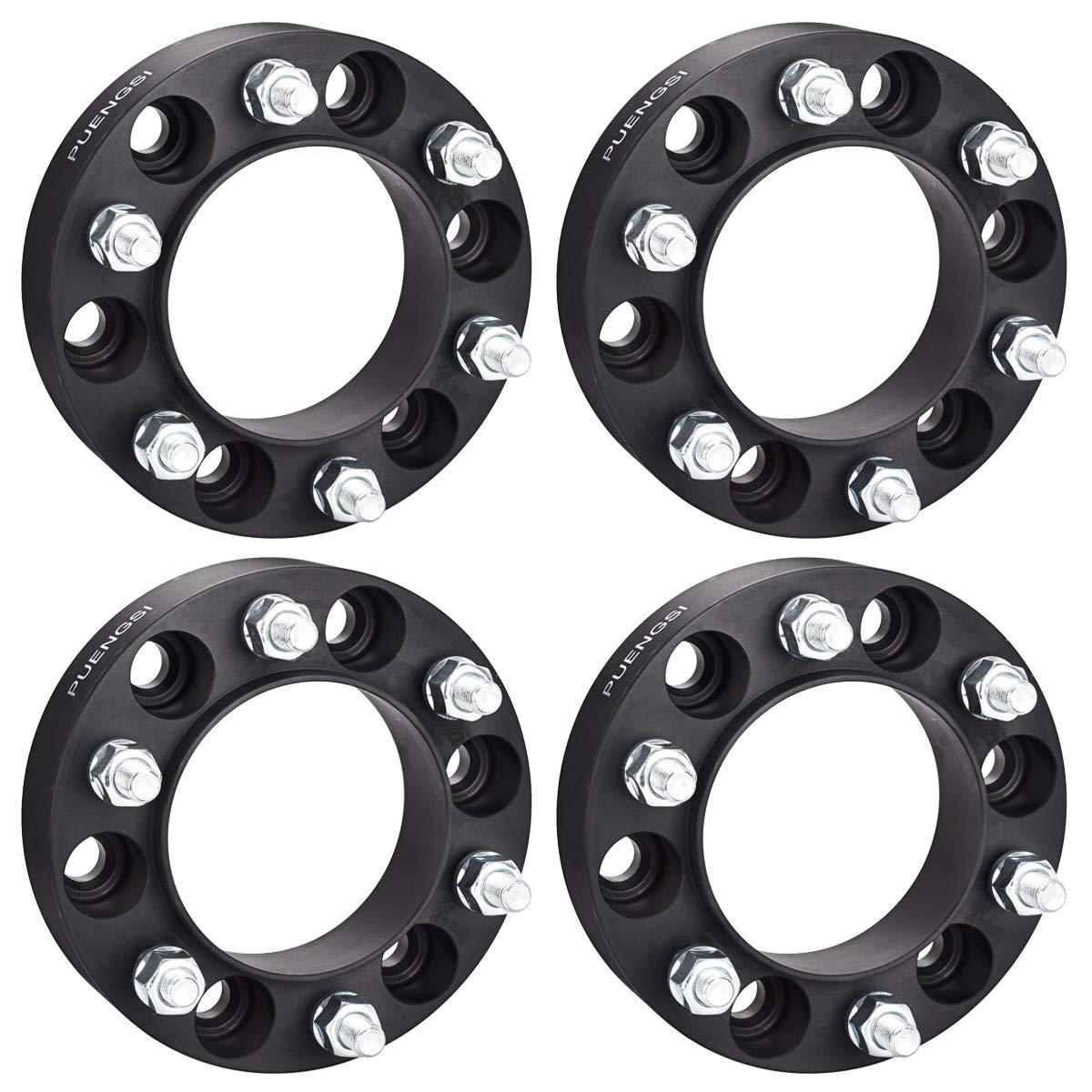 PUENGSI 6X5.5 Wheel Spacers for Tacoma 4Runner Tundra 1.5'' 6x139.7mm Hubcentric Wheel Adapters 106mm Hub Bore 12x1.50 Studs for FJ Cruiser Sequoia Land Cruiser Lexus GX460 GX470