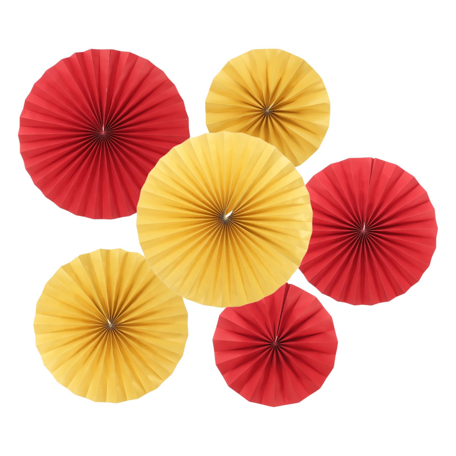 Éventails ronds en papier PATIKIL suspendus pour décoration de mariage et fête, lot de 12