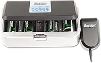 Vista 2 de Energizer Productos - Cargador de batería familiar, varios tamaños de batería - Se vende como 1 cada uno - Carga baterías AA, AAA, C, D y 9V